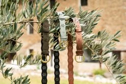 Minuit Sur Terre Folk Openwork Vegan Belt | Sage