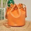 Minuit Sur Terre Hera Vegan Leather Bucket Bag | Tangerine Bags