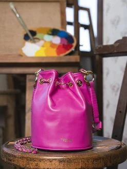 Minuit Sur Terre Hera Vegan Leather Bucket Bag | Orchid Bags