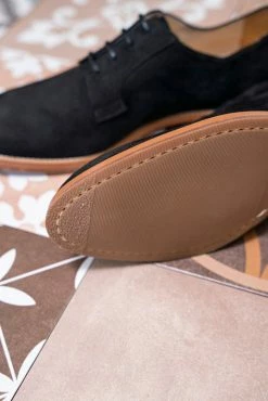 Minuit Sur Terre Macadam Vegan Suede Derby Shoes | Black 9 Minuit Sur Terre Macadam Vegan Suede Derby Shoes | Black