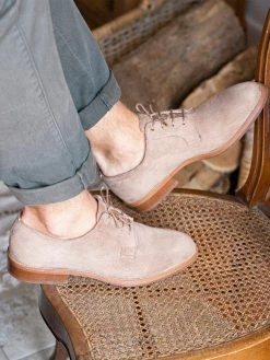 Minuit Sur Terre Macadam Vegan Suede Derby Shoes | Sand