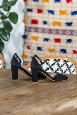 Minuit Sur Terre Bestsellers Madeira Vegan Suede Ankle Strap Pumps | Black 13 Minuit Sur Terre Bestsellers Madeira Vegan Suede Ankle Strap Pumps | Black