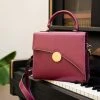 Minuit Sur Terre Mazurka Grape Leather Vegan Crossbody Handbag | Burgundy Bags