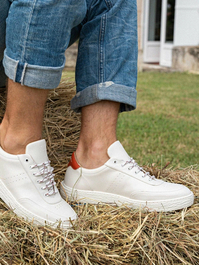 Minuit Sur Terre Mezzo Vegan Leather Unisex Trainers | Vanilla Brick 3 Minuit Sur Terre Mezzo Vegan Leather Unisex Trainers | Vanilla Brick