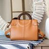 Minuit Sur Terre Mini Kayamb Apple Leather Vegan Handbag | Camel