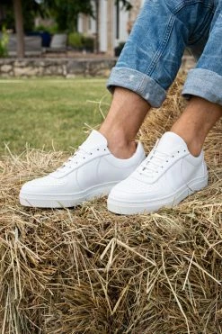 Minuit Sur Terre Montalcino Apple Leather Vegan Unisex Trainers | White Shoes