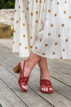 Minuit Sur Terre Nepita Braided Vegan Slingback Sandals | Terracotta