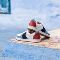 Minuit Sur Terre Shoes Orient Recycled Unisex Vegan Trainers | Blue & Brick Red 28 Minuit Sur Terre Shoes Orient Recycled Unisex Vegan Trainers | Blue & Brick Red