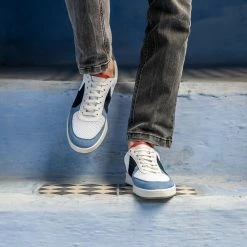 Minuit Sur Terre Shoes Orient Recycled Unisex Vegan Trainers | Blue & Brick Red 19 Minuit Sur Terre Shoes Orient Recycled Unisex Vegan Trainers | Blue & Brick Red