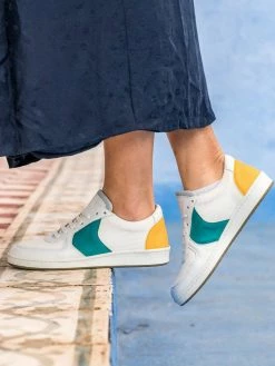 Minuit Sur Terre Orient Recycled Unisex Vegan Trainers | Saffron & Jade