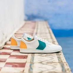 Minuit Sur Terre Orient Recycled Unisex Vegan Trainers | Saffron & Jade