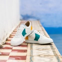 Minuit Sur Terre Orient Recycled Unisex Vegan Trainers | Saffron & Jade