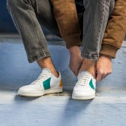 Minuit Sur Terre Orient Recycled Unisex Vegan Trainers | Saffron & Jade