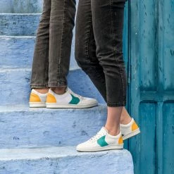 Minuit Sur Terre Orient Recycled Unisex Vegan Trainers | Saffron & Jade