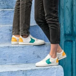 Minuit Sur Terre Orient Recycled Unisex Vegan Trainers | Saffron & Jade