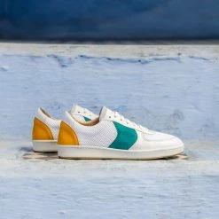 Minuit Sur Terre Orient Recycled Unisex Vegan Trainers | Saffron & Jade