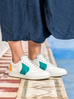 Minuit Sur Terre Orient Recycled Unisex Vegan Trainers | Saffron & Jade