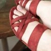 Minuit Sur Terre Palombaggia Vegan Slide-On Sandals | Terracotta Shoes