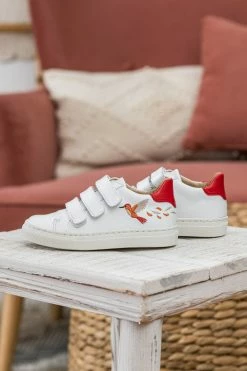 Minuit Sur Terre Pirouette Embroidered Vegan Leather Kids Trainers | Hummingbird 15 Minuit Sur Terre Pirouette Embroidered Vegan Leather Kids Trainers | Hummingbird