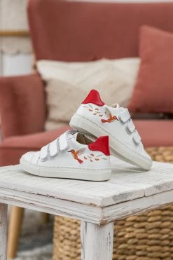 Minuit Sur Terre Pirouette Embroidered Vegan Leather Kids Trainers | Hummingbird 16 Minuit Sur Terre Pirouette Embroidered Vegan Leather Kids Trainers | Hummingbird