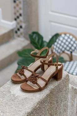 Minuit Sur Terre Porto Vegan Suede Block Heel Sandals | Hazelnut 10 Minuit Sur Terre Porto Vegan Suede Block Heel Sandals | Hazelnut
