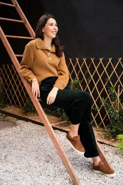 Minuit Sur Terre Shetland Funnel Neck Recycled Cotton Jumper | Hazelnut Bestsellers 10 Minuit Sur Terre Shetland Funnel Neck Recycled Cotton Jumper | Hazelnut Bestsellers