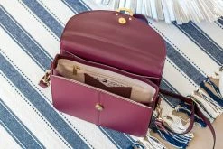 Minuit Sur Terre Stellan Apple Leather Vegan Crossbody Bag | Red Kiss Bags