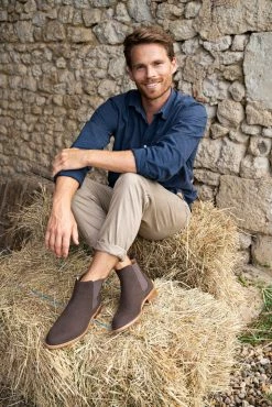 Minuit Sur Terre Shoes Taiga Vegan Suede Chelsea Boots | Chocolate