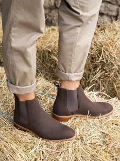 Minuit Sur Terre Shoes Taiga Vegan Suede Chelsea Boots | Chocolate 11 Minuit Sur Terre Shoes Taiga Vegan Suede Chelsea Boots | Chocolate