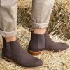 Minuit Sur Terre Shoes Taiga Vegan Suede Chelsea Boots | Chocolate