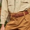 Minuit Sur Terre Braided Vegan Leather Belt | Camel