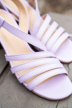 Minuit Sur Terre Shoes Valensole Block Heeled Vegan Leather Slingback Sandals | Lavender 9 Minuit Sur Terre Shoes Valensole Block Heeled Vegan Leather Slingback Sandals | Lavender