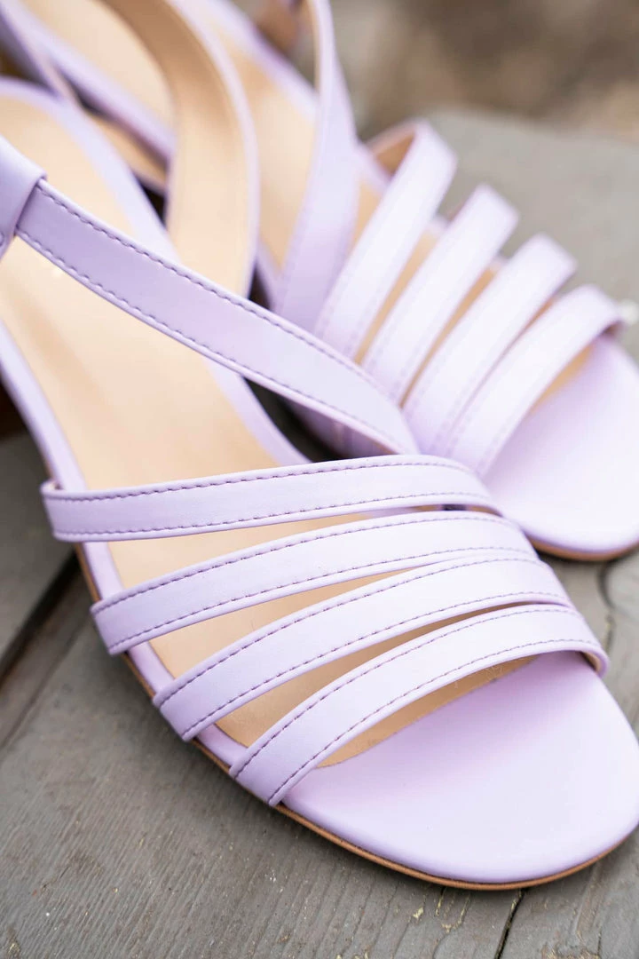 Minuit Sur Terre Shoes Valensole Block Heeled Vegan Leather Slingback Sandals | Lavender 5 Minuit Sur Terre Shoes Valensole Block Heeled Vegan Leather Slingback Sandals | Lavender