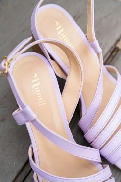 Minuit Sur Terre Shoes Valensole Block Heeled Vegan Leather Slingback Sandals | Lavender 10 Minuit Sur Terre Shoes Valensole Block Heeled Vegan Leather Slingback Sandals | Lavender