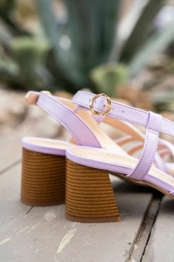 Minuit Sur Terre Shoes Valensole Block Heeled Vegan Leather Slingback Sandals | Lavender 11 Minuit Sur Terre Shoes Valensole Block Heeled Vegan Leather Slingback Sandals | Lavender