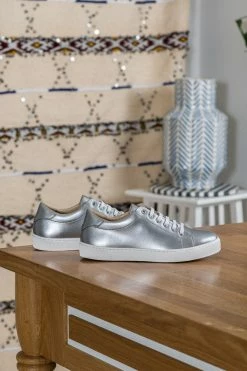 Minuit Sur Terre Virevolte Apple Leather Vegan Trainers | Silver Bestsellers 10 Minuit Sur Terre Virevolte Apple Leather Vegan Trainers | Silver Bestsellers