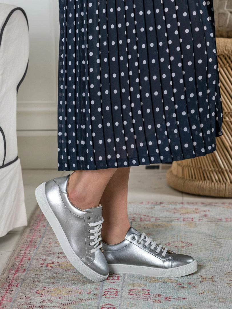 Minuit Sur Terre Virevolte Apple Leather Vegan Trainers | Silver Bestsellers 5 Minuit Sur Terre Virevolte Apple Leather Vegan Trainers | Silver Bestsellers