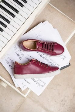 Minuit Sur Terre Virevolte Grape Leather Vegan Trainers | Burgundy 7 Minuit Sur Terre Virevolte Grape Leather Vegan Trainers | Burgundy