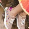Minuit Sur Terre Virevolte Vegan Suede Trainers | Pink & Petals