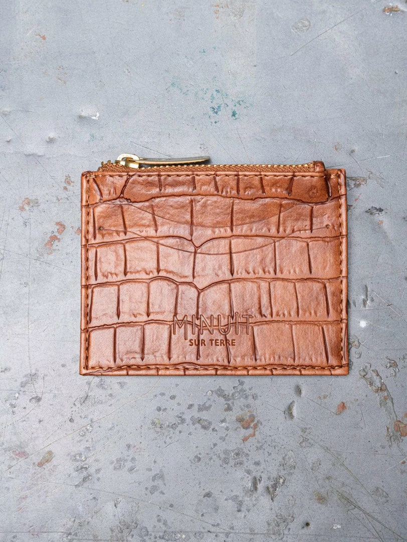 Minuit Sur Terre Accessories Vivace Vegan Leather Card Holder | Camel Croc 3 Minuit Sur Terre Accessories Vivace Vegan Leather Card Holder | Camel Croc