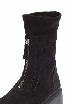 Mireia Playà Shoes Lidia Recycled Polyester Vegan Suede Winter Boots | Black