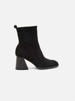 Mireia Playà Gabriela Vegan Suede Sock Ankle Boot | Black