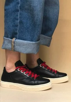 Mireia Playà Shoes Idris Recycled Vegan Leather Trainer | Black