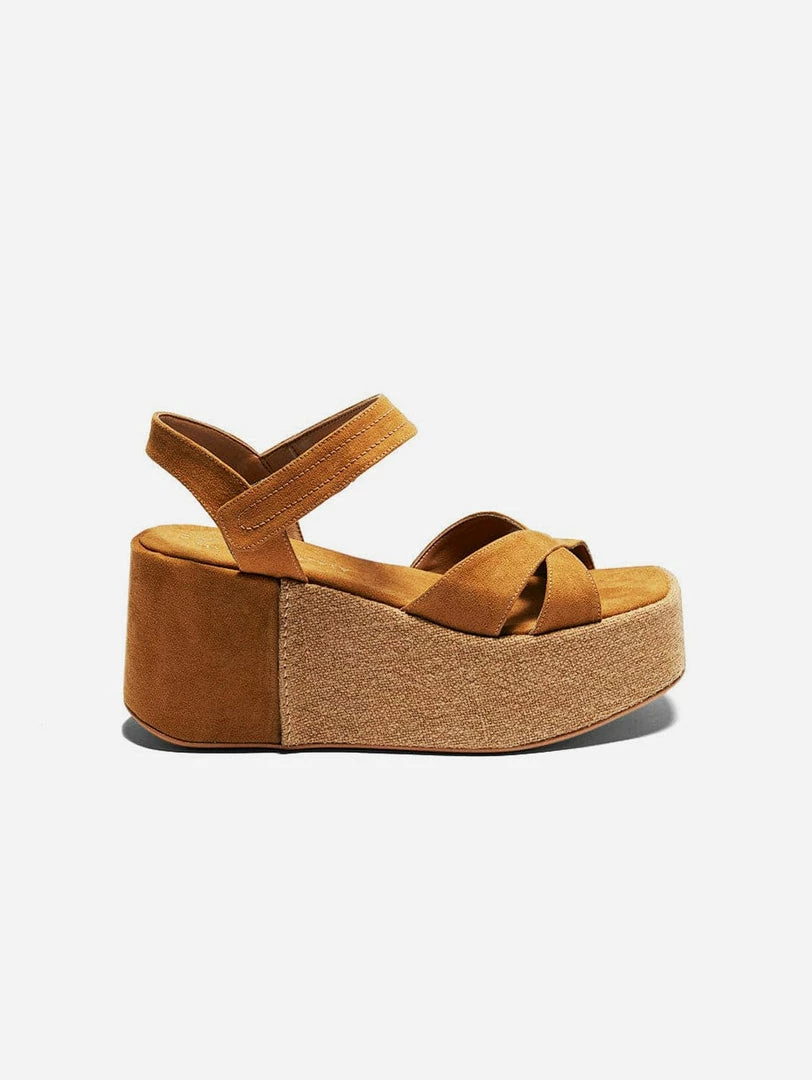 Mireia Playà Shoes Marta Vegan Suede Platform Sandals | Camel 3 Mireia Playà Shoes Marta Vegan Suede Platform Sandals | Camel