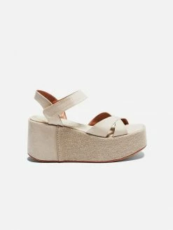 Mireia Playà Marta Vegan Suede Platform Sandals | Taupe Shoes