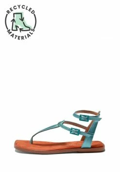Mireia Playà Shoes Julieta Vegan Satin Strap Sandals | Blue