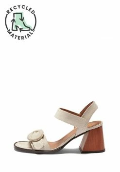 Mireia Playà Mar Vegan Suede High Heel Sandals | Cream