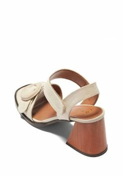 Mireia Playà Mar Vegan Suede High Heel Sandals | Cream