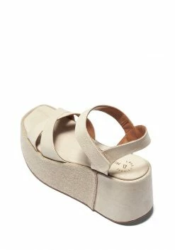 Mireia Playà Marta Vegan Suede Platform Sandals | Taupe Shoes