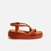 Mireia Playà Matilde Vegan Suede Platform Sandals | Terracotta Tile Shoes